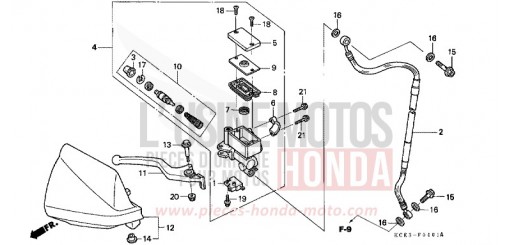 FR. BRAKE MASTER CYLINDER (CL/DK/ED/U) XR250R2 de 2002